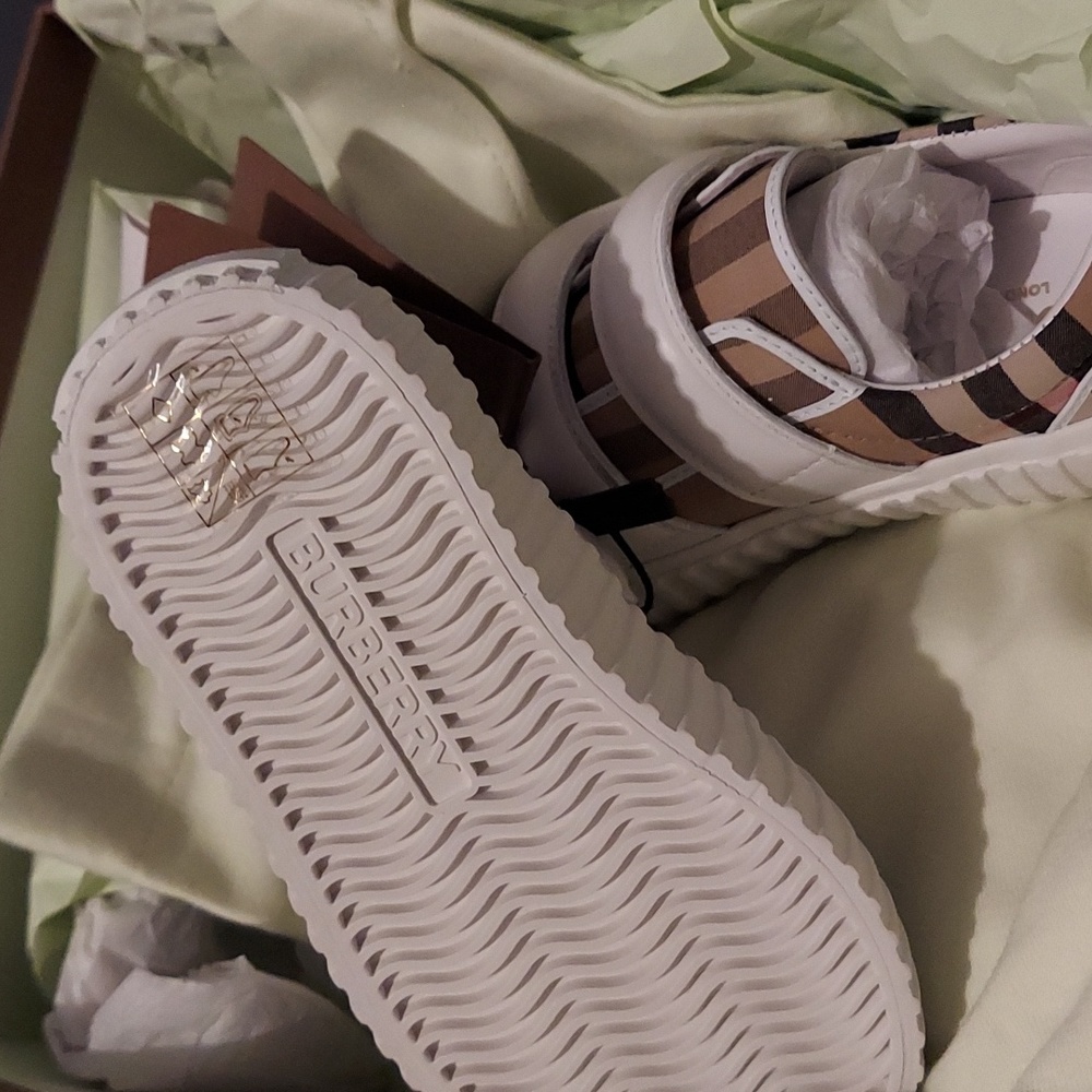 Little Kid's & Kid's Mark Low-Top Check Sneakers - Archive Beige - Size 9.5 (Chi - Picture 6 of 6